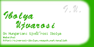 ibolya ujvarosi business card